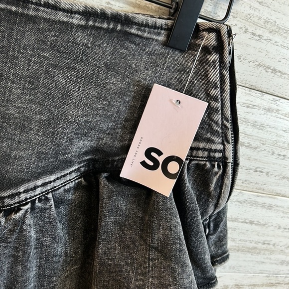 SO Ruffled Denim Mini Skirt | SIZE 9/29 - Picture 8 of 8